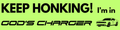 GOD'S CHARGER BUMPER STICKER